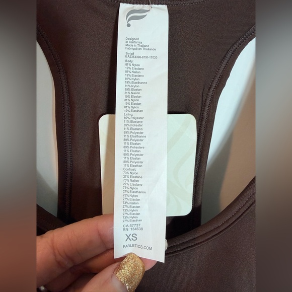 Fabletics Women's “On-The-Go” Medium Impact Racerback Sport Bra.  Size XS.  NWT. - Picture 8 of 14